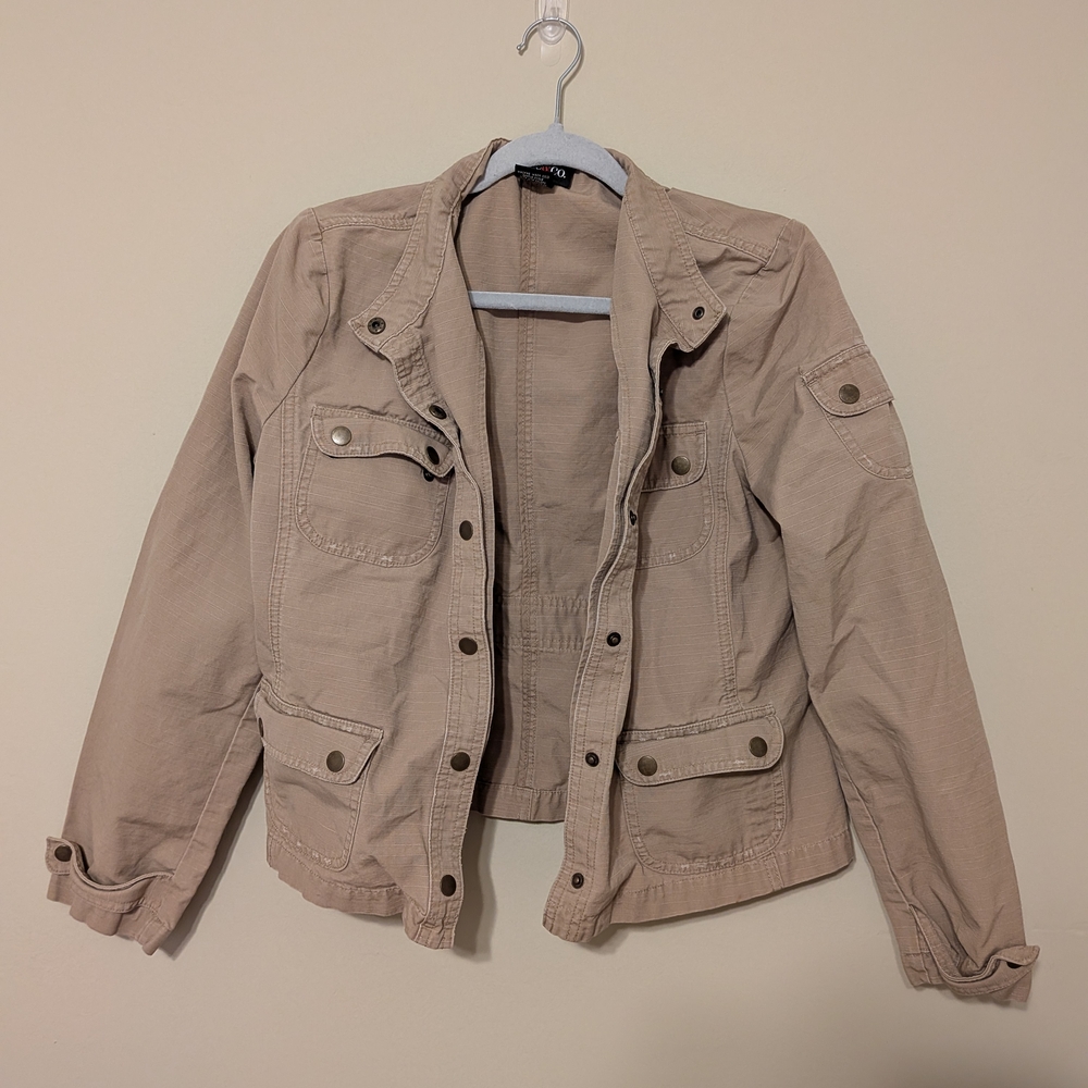 Style & Co. Beige Utility Jacket
